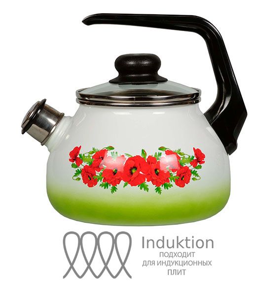 Kettle 2.0l 4s210ya East poppy white with St. spherical